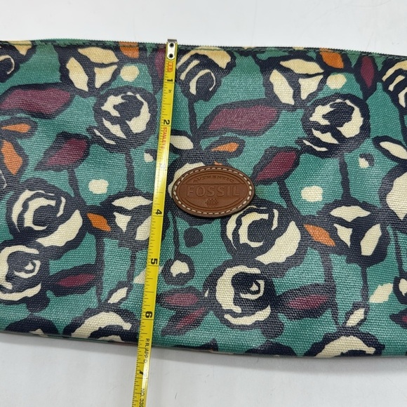 Fossil Vintage Floral Plastic Coated Pouch FP7190 - Picture 8 of 9